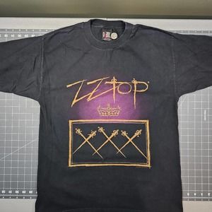 Vintage Zz Top Tshirt Mens Large 1999 Xxx Concert Tour Band 90s Giant Y2k Skater